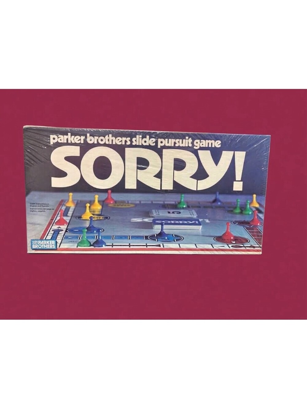 Vintage Parker Brothers SORRY Board Game Sealed New In Box Slide Pursuit 1970s